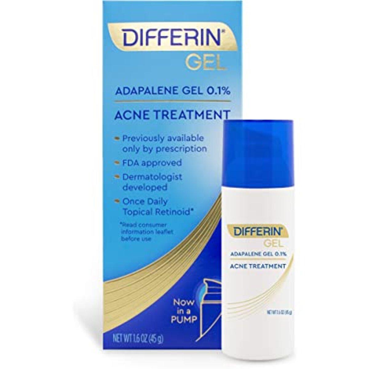 Differin Gel - Adapalene 0.1% Gel, 15g