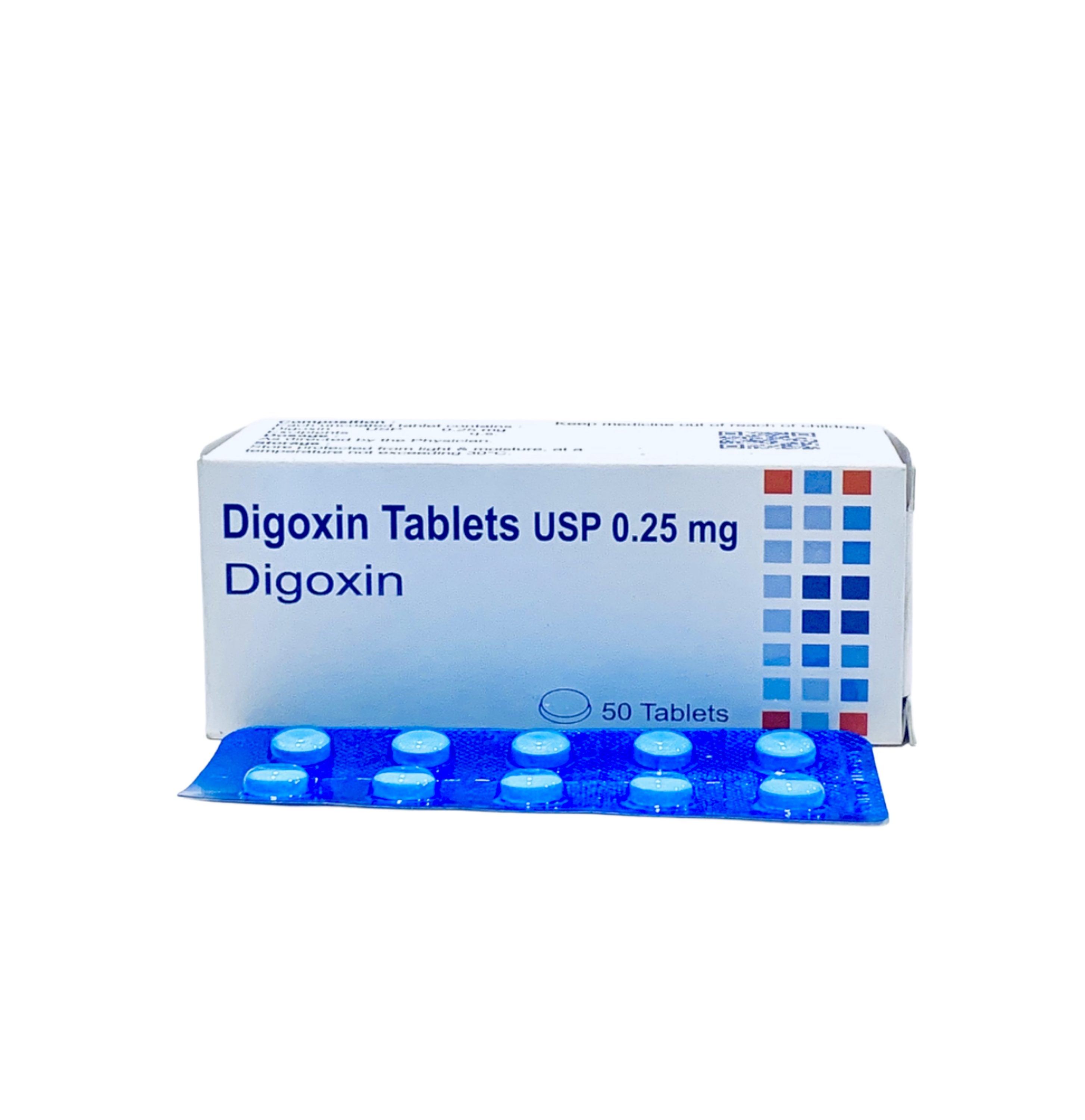 Digoxin 0.25mg Tablets USP x50