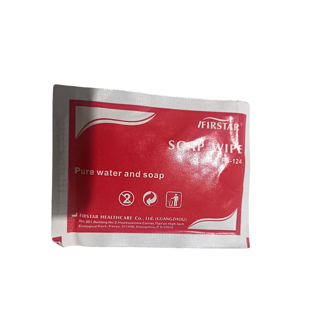 Disposable Soap Cleansing Wipes for First Aid