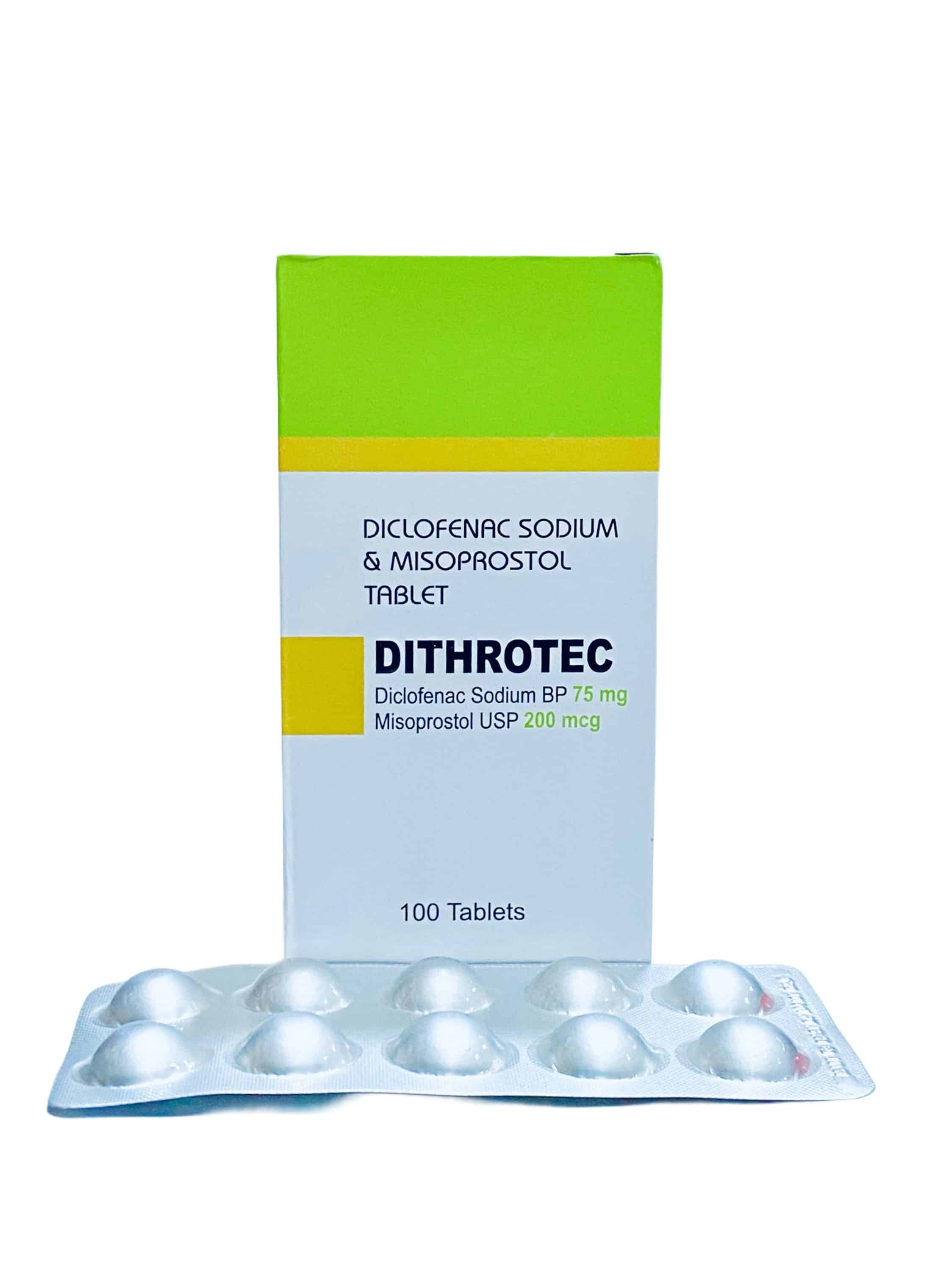 Dithrotec Tablet (Diclofenac+Misoprostol) x100