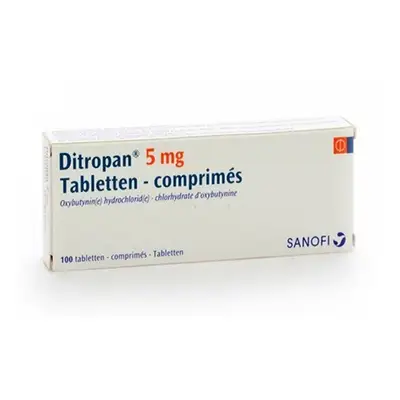 Ditropan tablets 5mg Oxybutynin hydrochloride 84 tablets pack