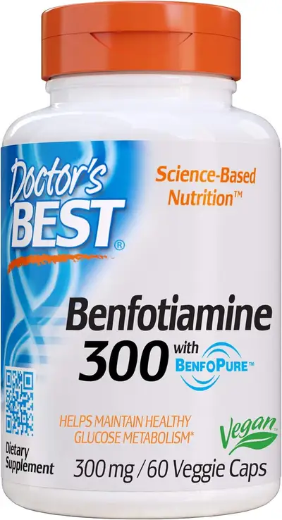 Doctor's Best Benfotiamine 300mg 60 Veggie caps