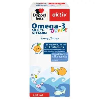 Doppelherz Aktiv Omega-3 Junior Multivitamin 250ml