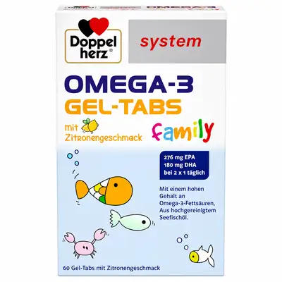 Doppelherz System Omega-3 Family 60 Gel Tabs