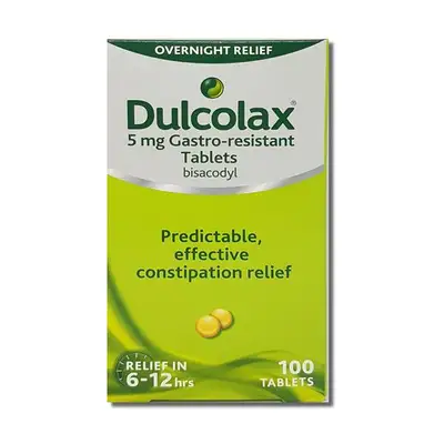 Dulcolax Twelve Plus 5mg Bisacodyl 100 tablets pack