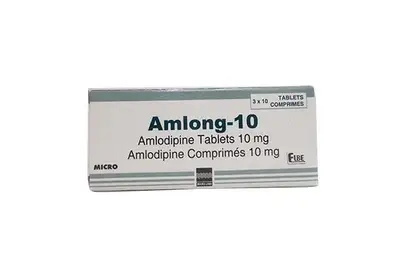 Elbe Amlong-10 Amlodipine 10mg 30 tablets pack