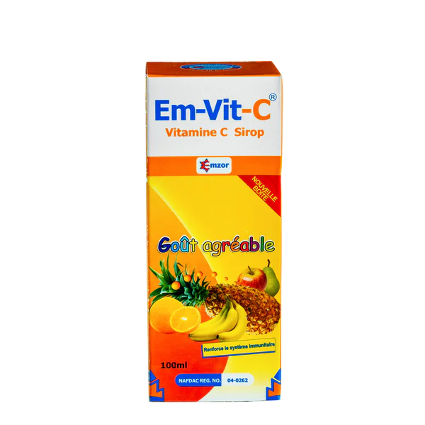 Em-Vit-C Vitamin C Syrup (Flavored) x100ml