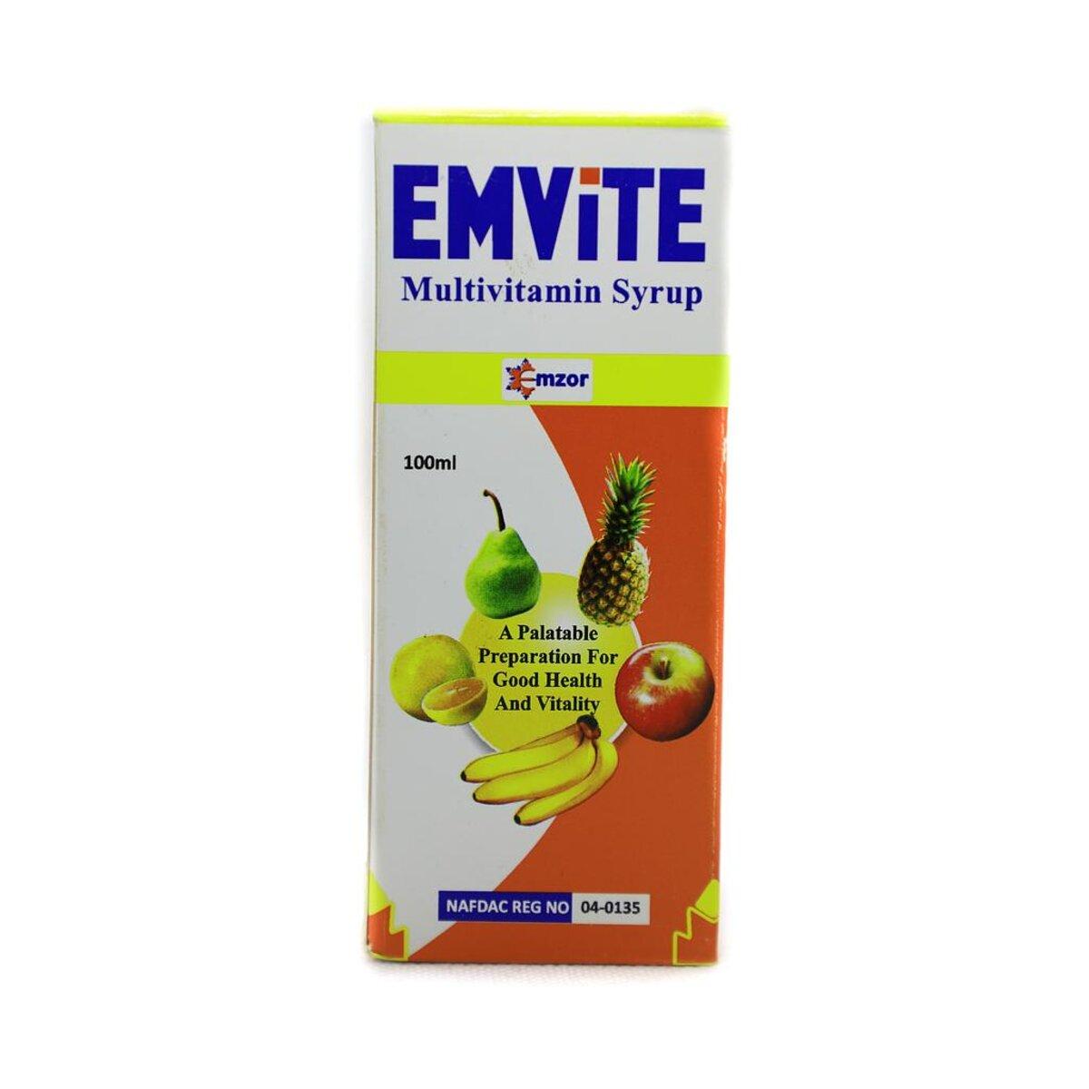 Emvite Multivitamin Syrup, 100ml Daily