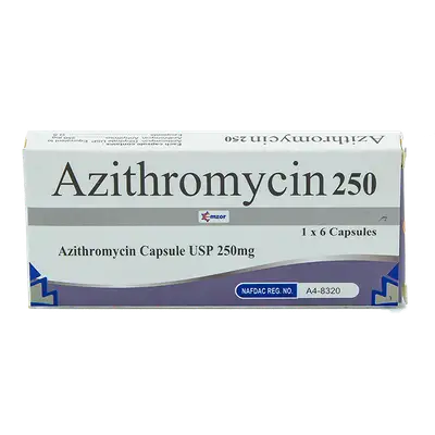 EMZOR AZITHROMYCIN 250MG X 6