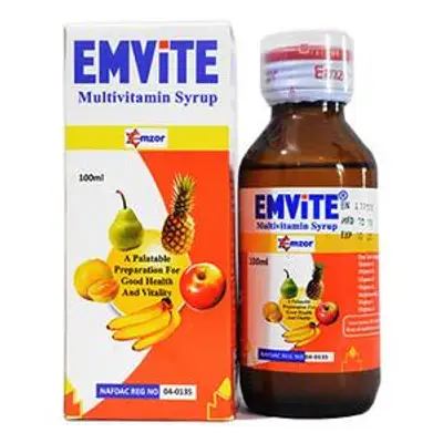 Emzor Emvite Multivitamin Syrup 100ml