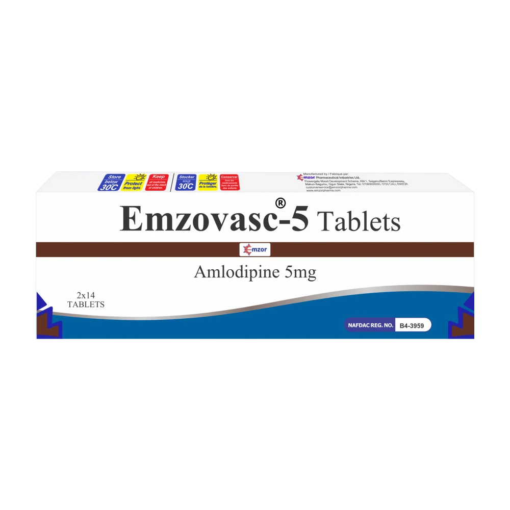 Emzovasc 5 Amlodipine 5mg x28