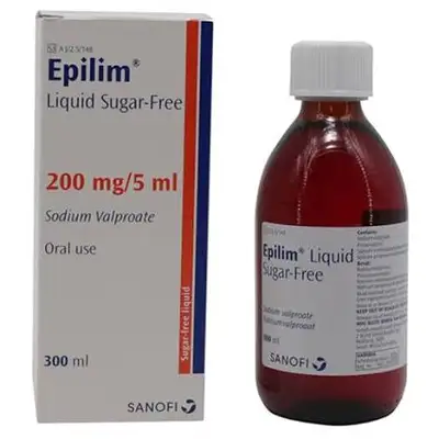 Epilim Liquid Sugar-Free 200mg/5mL 300ml