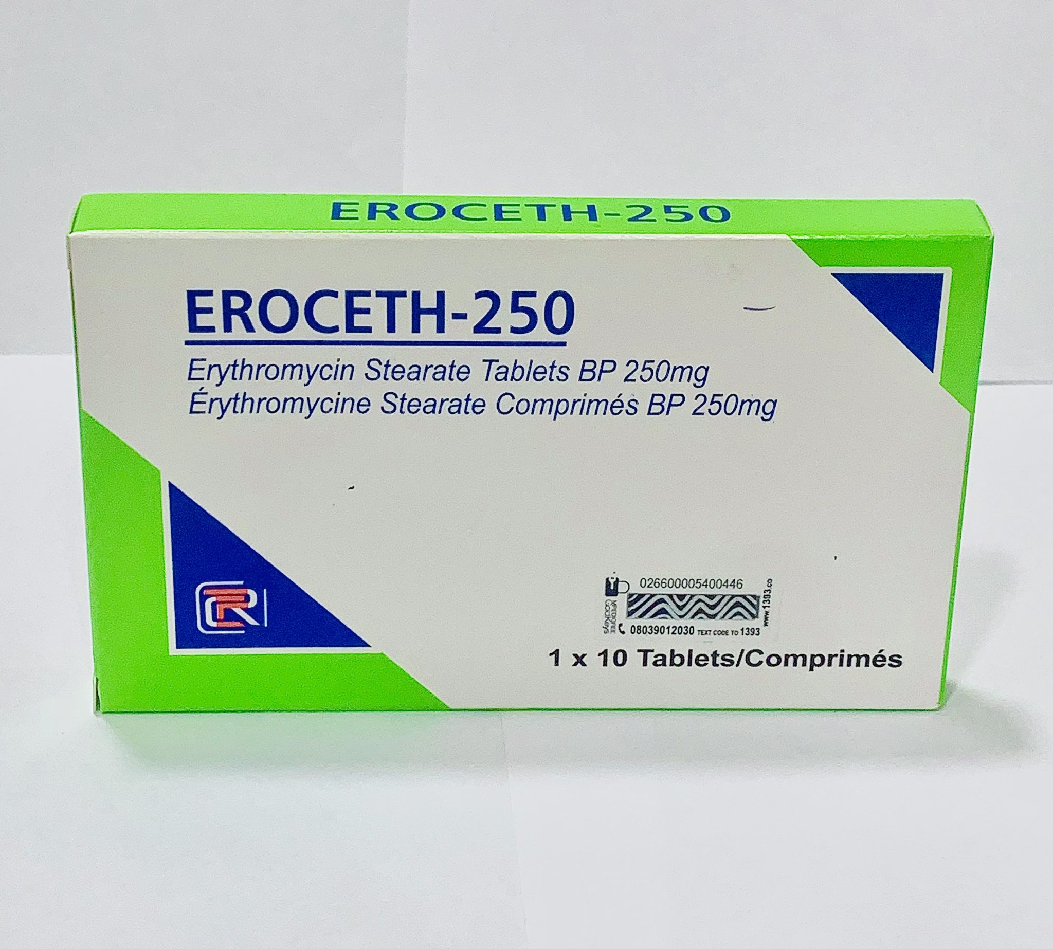 Eroceth-250mg Erythromycin X10