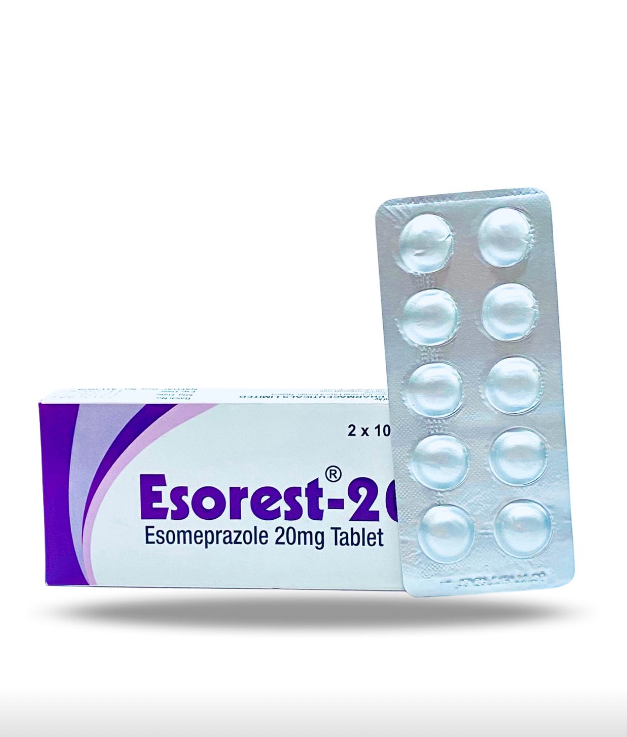 Esorest-20 Tablet (Esomeprazole) x10