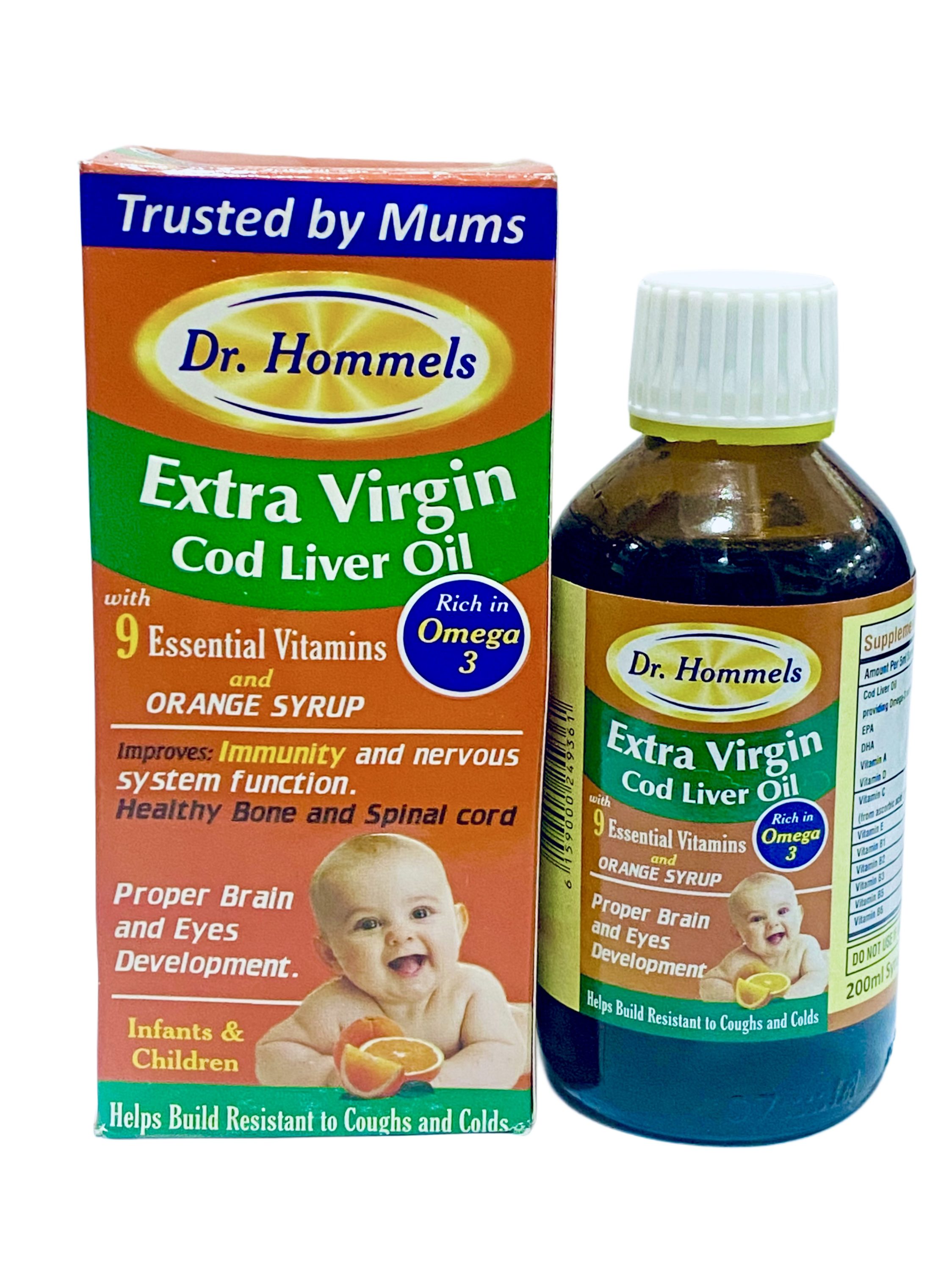 Extra virgin Cod Liver Orange Syrup x200ml