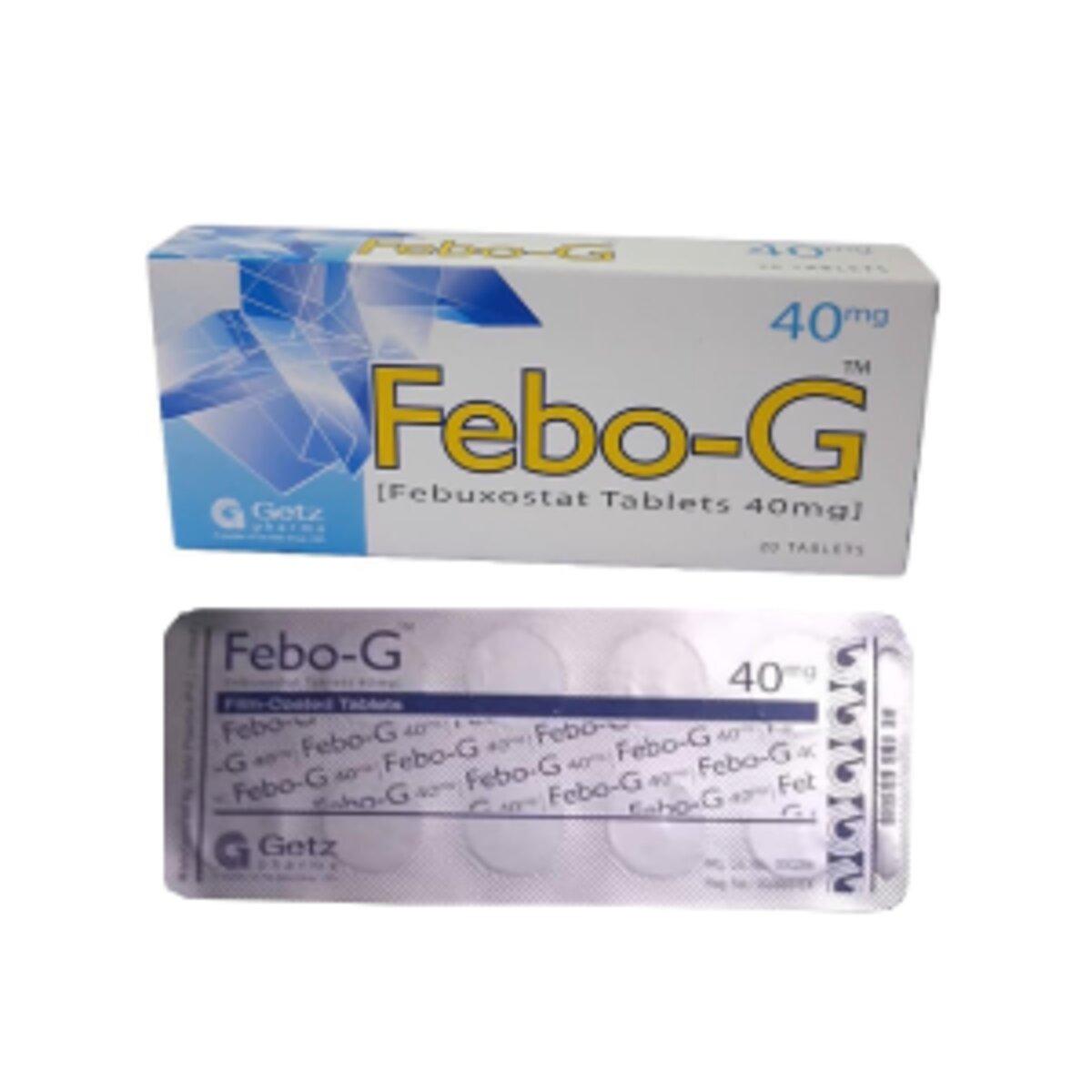 Febo - G - Febuxostat Tablets, 20 Tablets - 40mg Tablets