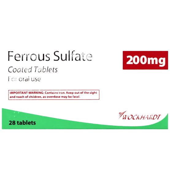 Ferrous Sulfate 200mg Tablets 28 Tablets
