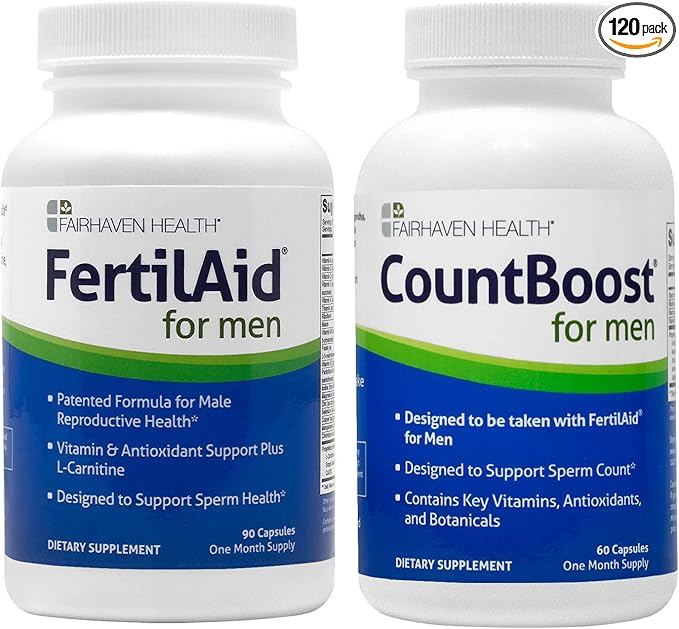 FertilAid for Men and Countboost Combo | Prenatal Male Fertility