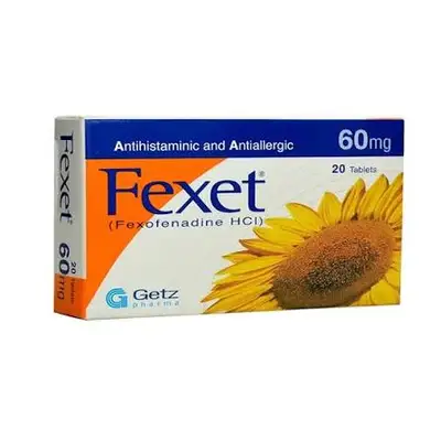 Fexet 60mg 20 Tablets