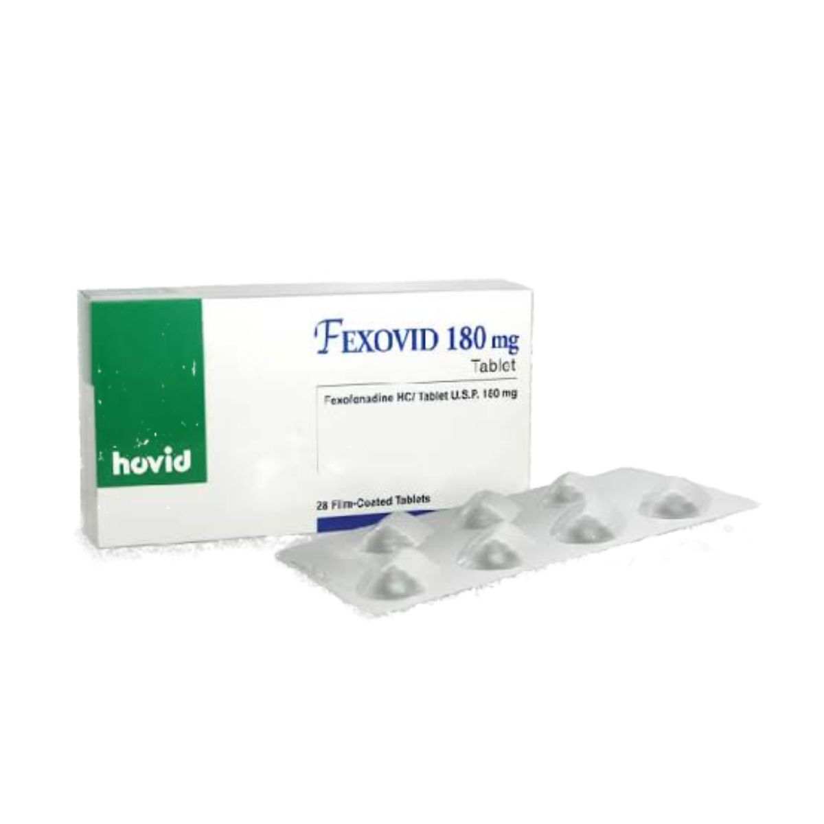 Fexovid 180mg - Fexofenadine 180mg Tablets, 7 Tablets