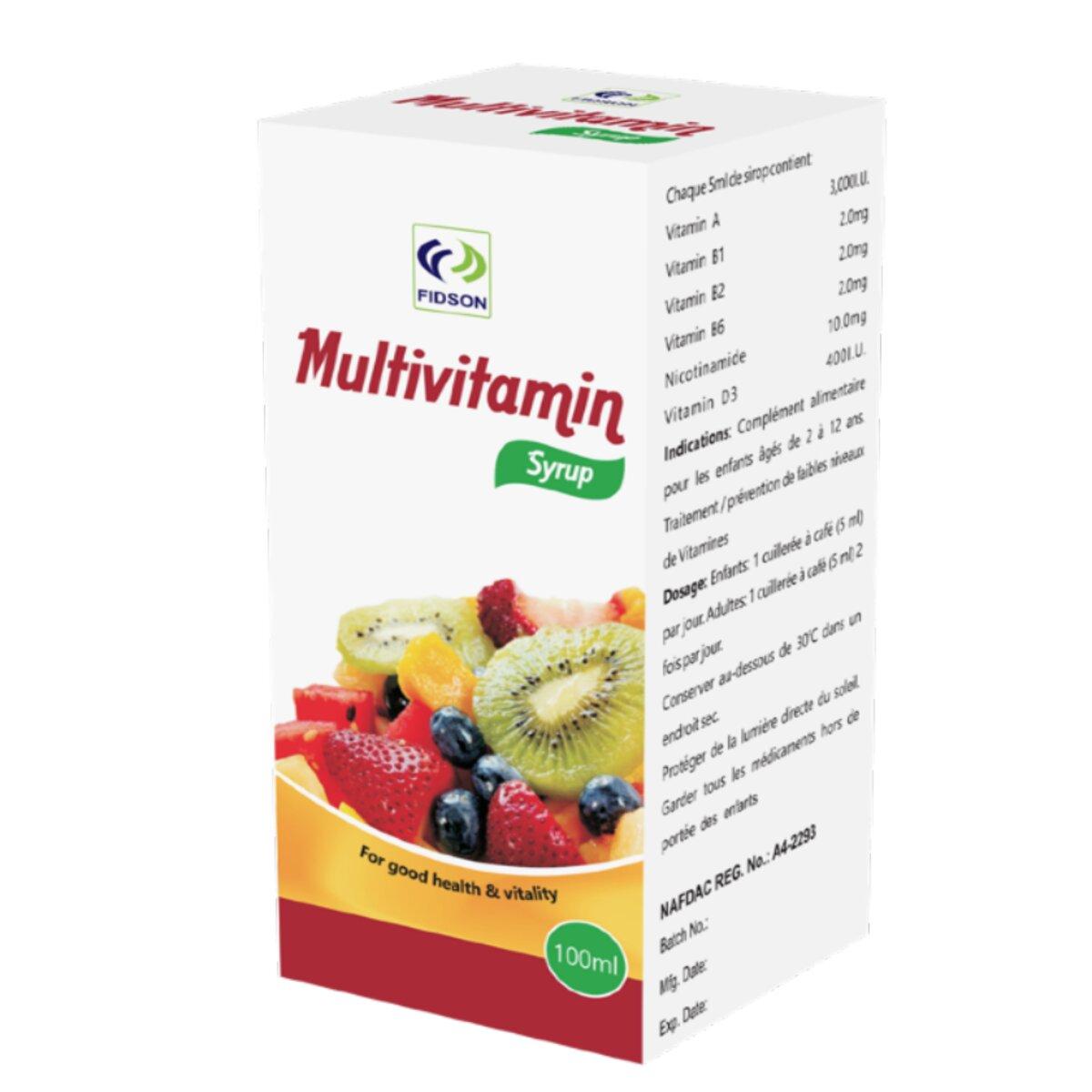 Fidson Multivitamin Syrup, 100ml Daily