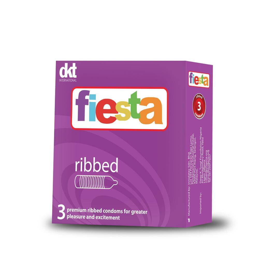 Fiesta Premium Ribbed Condoms for greater pleasure and excitement