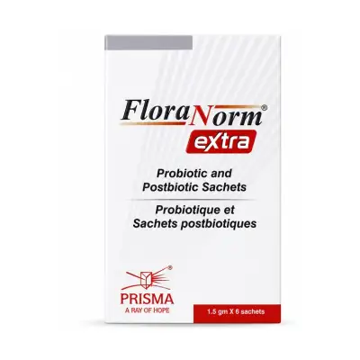 FloraNorm Extra Probiotics & Postbiotics 1.5g 6 Sachets