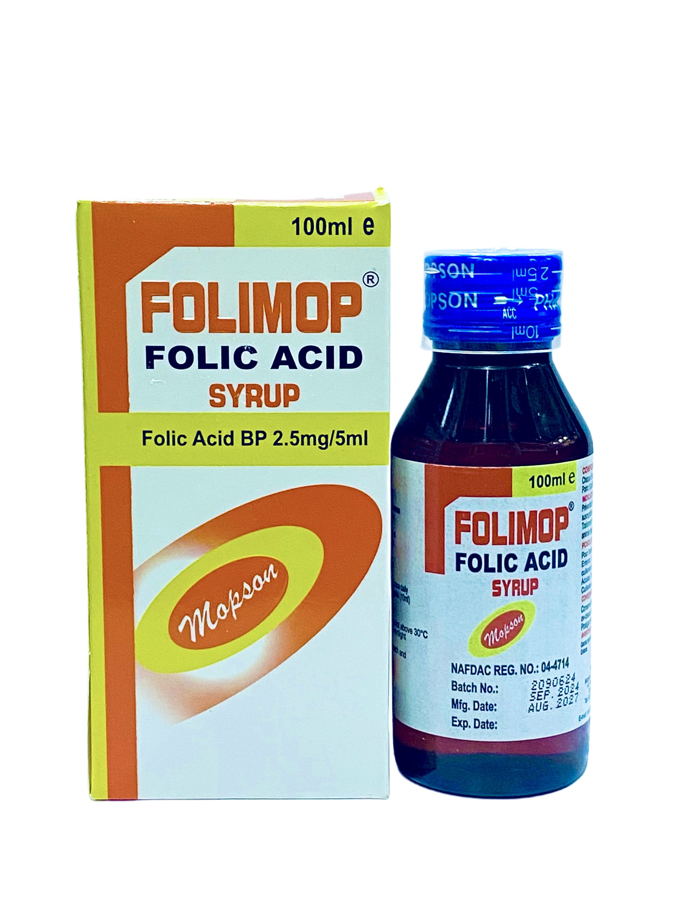Folimop Syrup 2.5mg (Folic Acid) x100ml