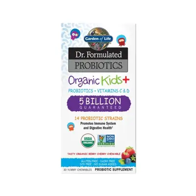 Garden of Life Organic Kids Probiotics Strawberry Banana x30
