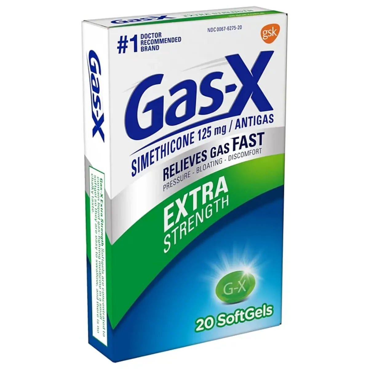Gas - X 125mg Simethicone Extra Strength, 10 Softgels