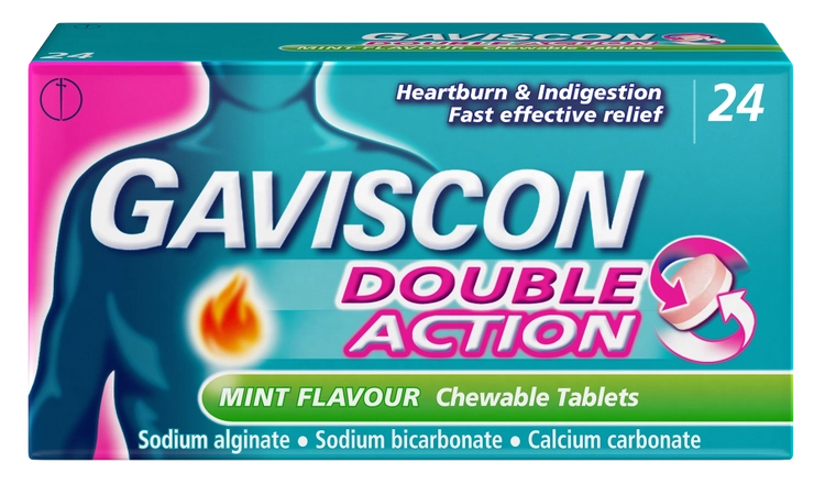 Gaviscon Double Action Chewable Tablet x24