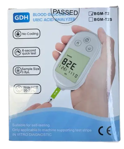 GDH 2-in-1 Uric Acid and Glucose Meter Kit