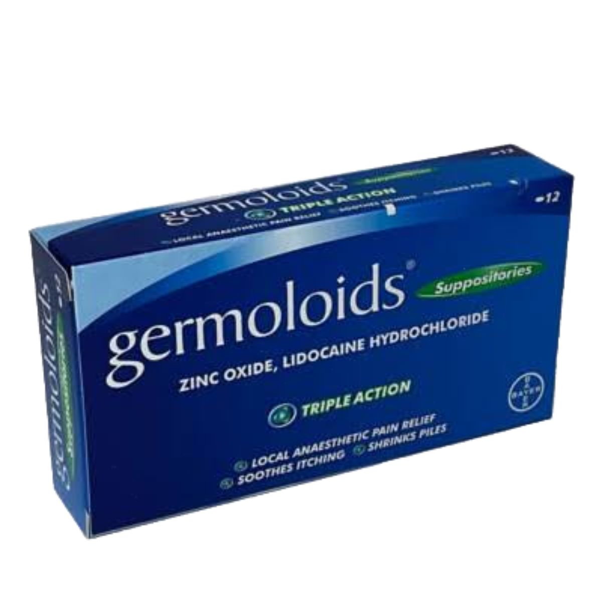 Germoloids Suppositories - Haemorrhoid Relief, 12 suppositories