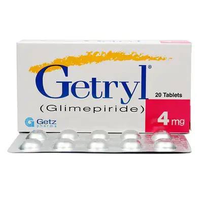 Getz Getryl Glimeperide 4mg 30 tablets pack