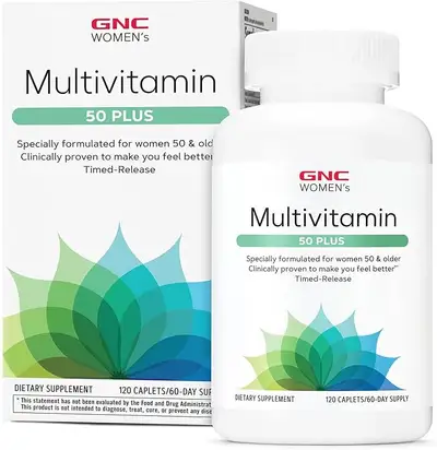 GNC WOMEN'S 50+ MULTIVATIMIN X 120 CAPLETS