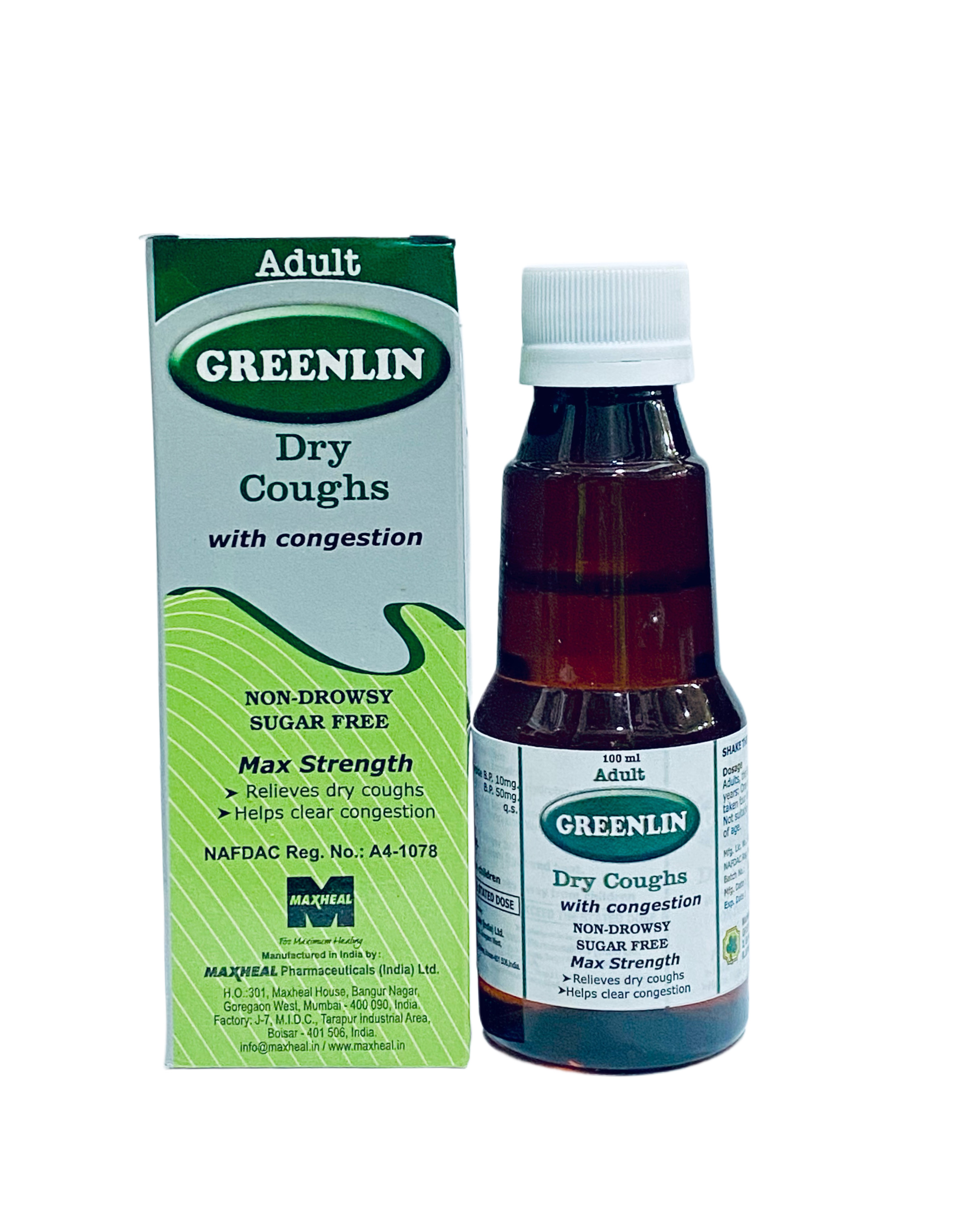 Greenlin Dry Cough Adult x100ml