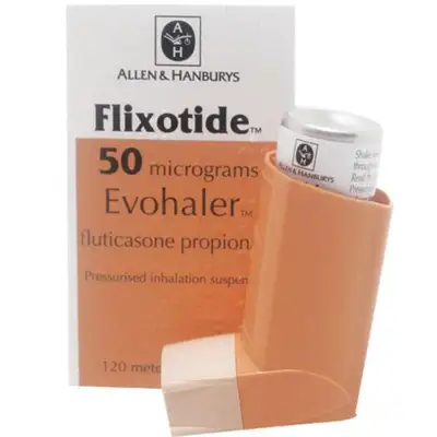GSK Flixotide evohaler 120 metered actuations pack