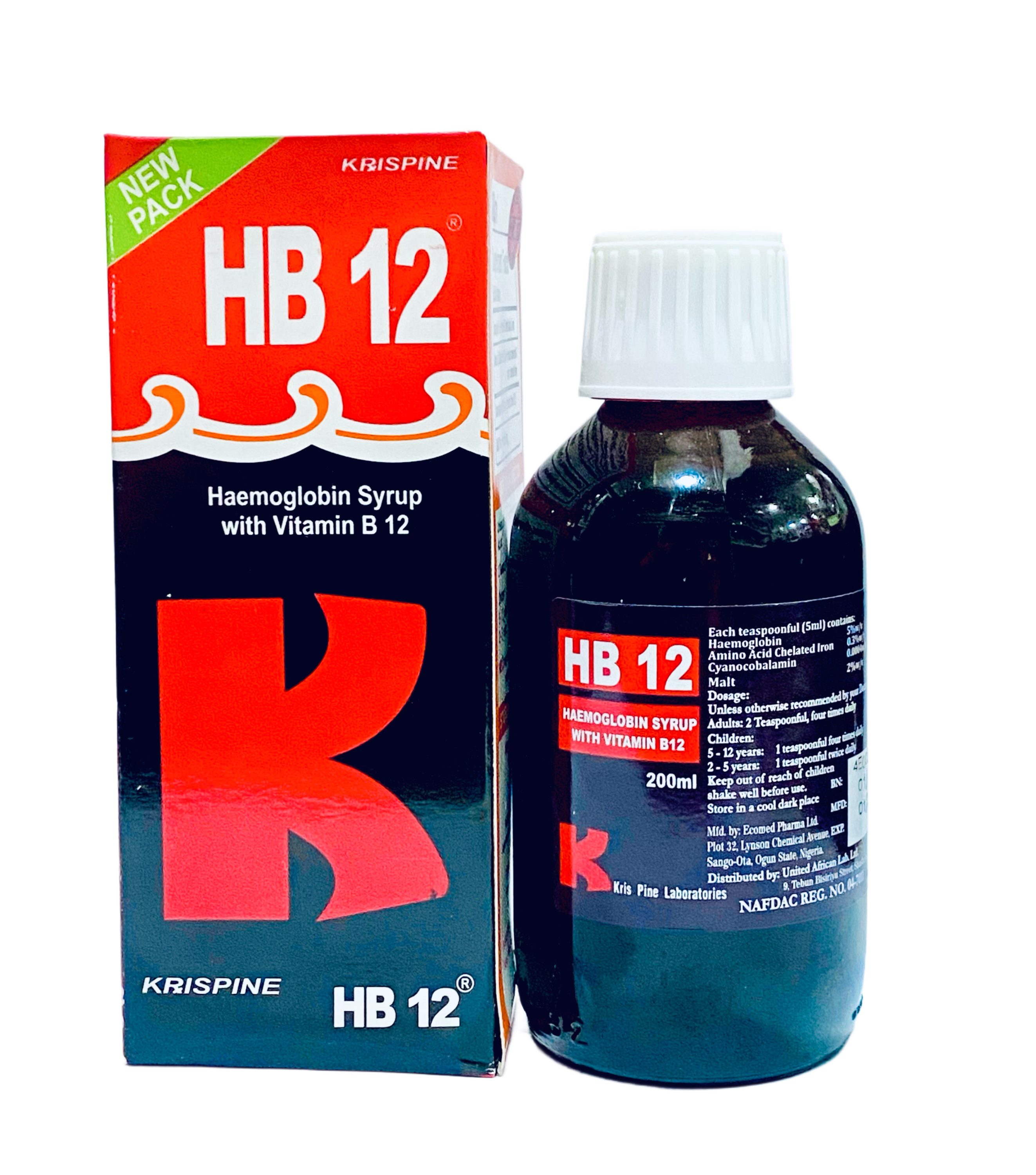 HB 12 Syrup (Hemoglobin) x200ml