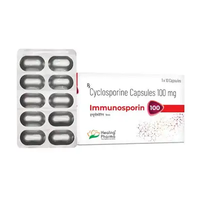 Healing Pharma Immunosporin 100mg 10 Capsules