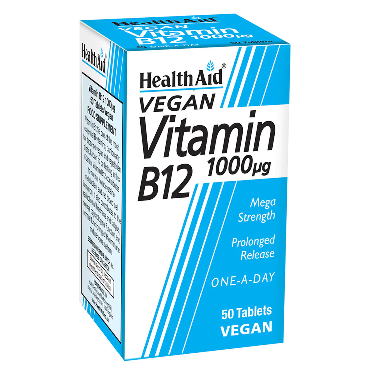 HealthAid Vitamin B12 1000mcg Tablets, 50 Tablets