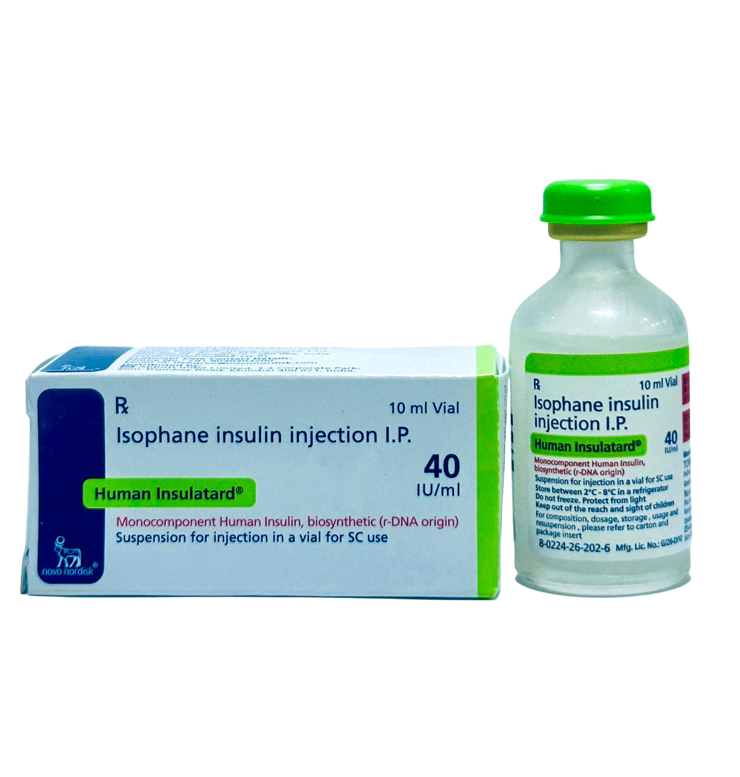 Human Insulatard Injection 40IU x10ml vial