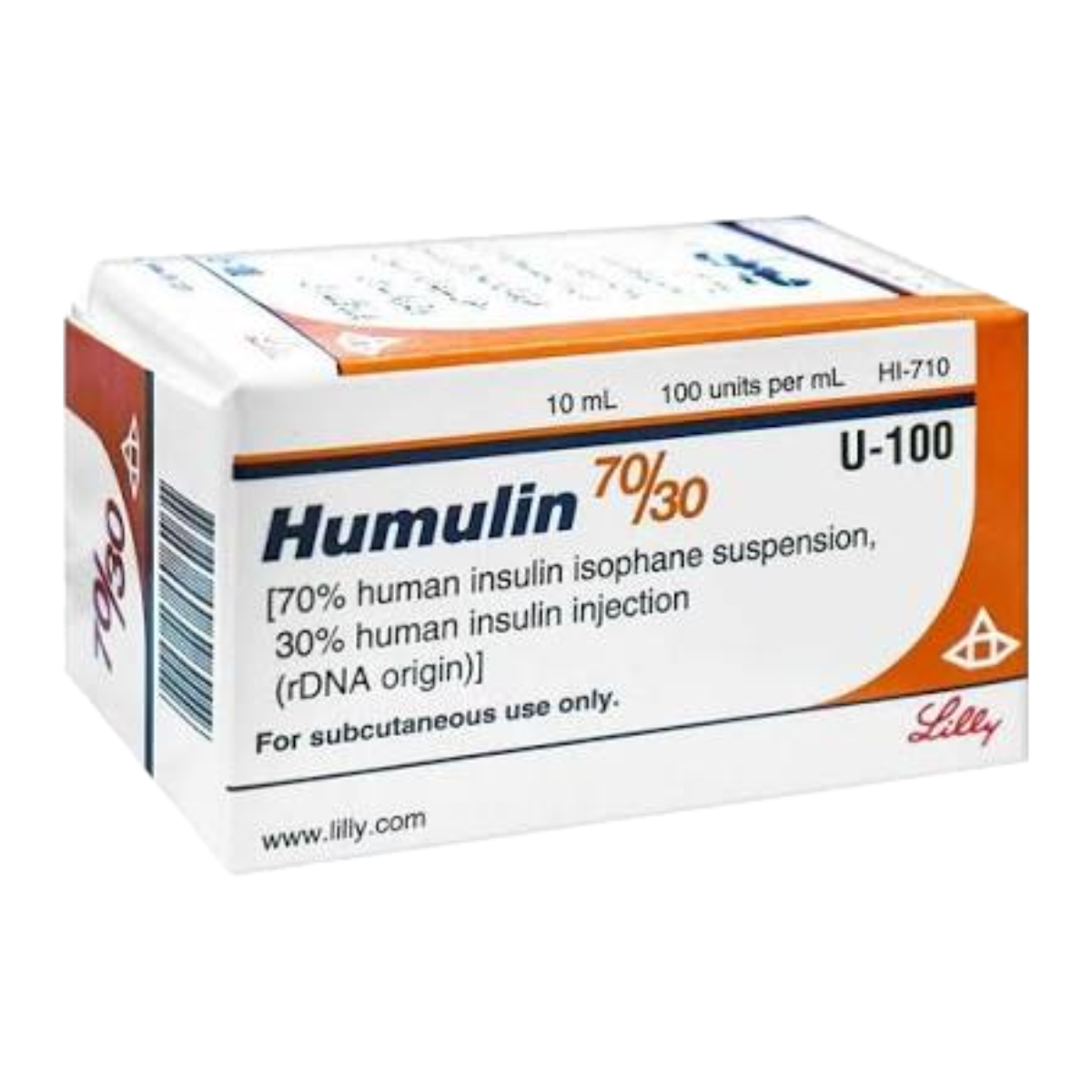 Humulin 70/30 Insulin Vial 100IU/mL, 10ml Vial