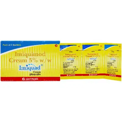 Imiquad Imiquimod Cream 5% pack of 3 sachets