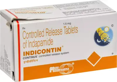 Indicontin Indapamide 30 tablets pack