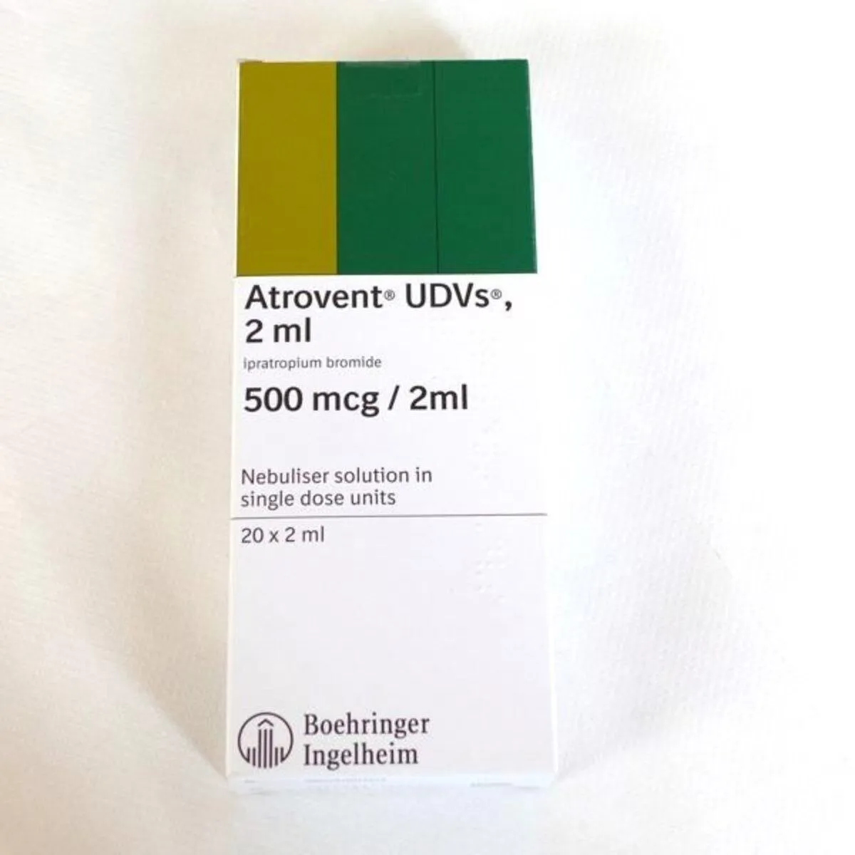 Ipratropium Bromide Nebuliser Solution 500mcg/2ml, 20 Nebules
