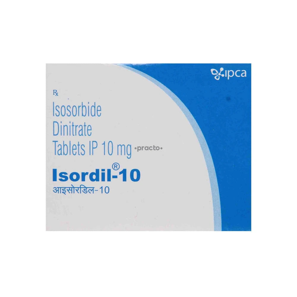 Isordil 10 Isosorbid Dinitrate 10mg x50