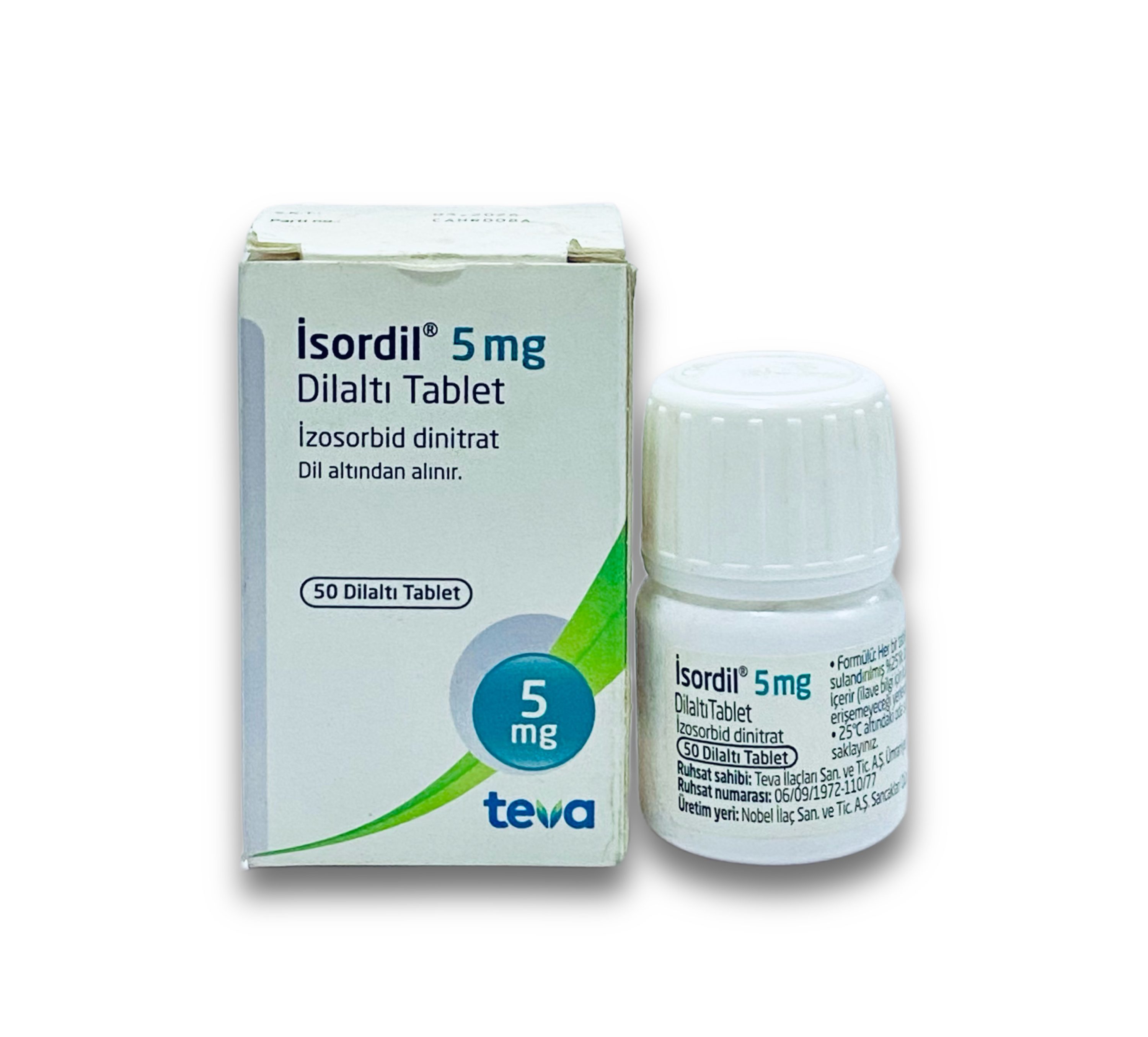 Isordil 5mg Sublingual Tablet x50