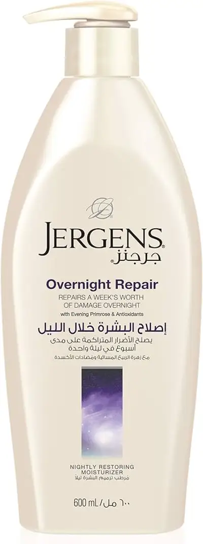 JERGENS OVERNIGHT REPAIR LOTION WITH EVENING PRIMOSE & ANTIOXIDANT 600ML