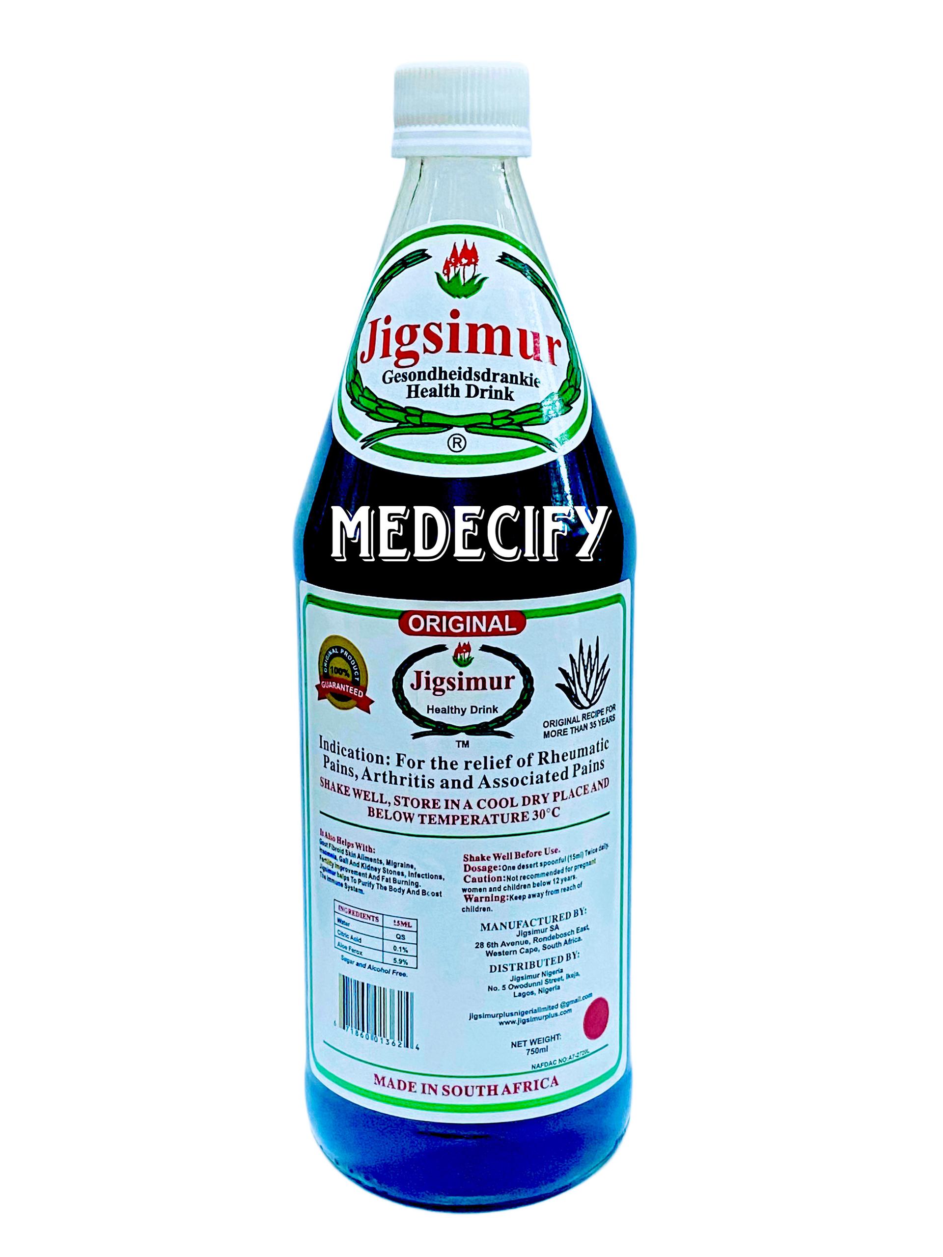 Jigsimur Natural Health Drink (Original) x750ml