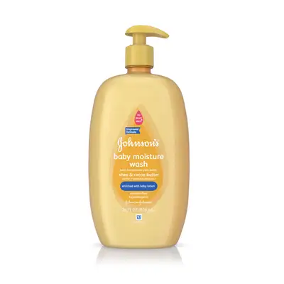 JOHNSON'S BABY MOISTURE SHEA AND COCOA BUTTER WASH 444ML
